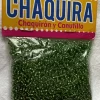 Chaquira verde brillante