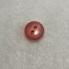 Circular, 2 orificios, rosa mexicano transparente mate con relieve ligero al centro, 1 cm de diámetro (precio por botón)