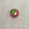 Circular, 2 orificios, rosa mexicano transparente mate con relieve ligero al centro, 1 cm de diámetro (precio por botón) - Imagen 2