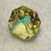 Botón octagonal con relieves, se sujeta por atrás, amarillo transparente, diámetro de 1.5 cm (precio por botón) - Imagen 3