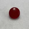 Botón circular ligeramente abultado rojo, se sujeta por atrás, diámetro de 1 cm (precio por botón)