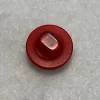 Botón circular ligeramente abultado rojo, se sujeta por atrás, diámetro de 1 cm (precio por botón) - Imagen 2