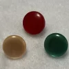 Botón circular ligeramente abultado rojo, se sujeta por atrás, diámetro de 1 cm (precio por botón) - Imagen 4