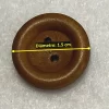 Circular café obscuro con relieve en la orilla, 1.5 cm de diámetro (precio por botón) - Imagen 2