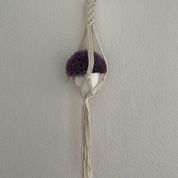 Macetero de macramé