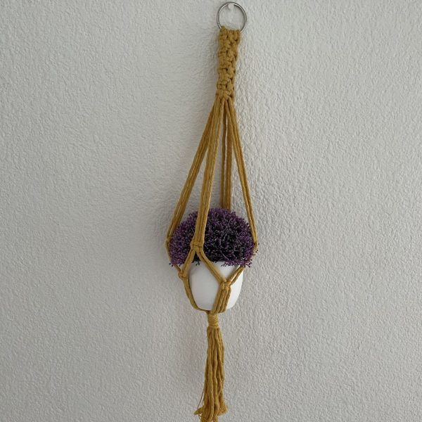 Macetero de macramé