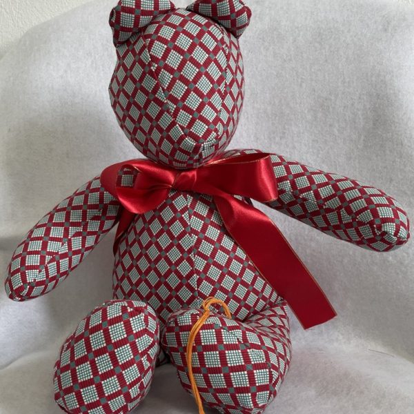 Oso de tela hecho a mano