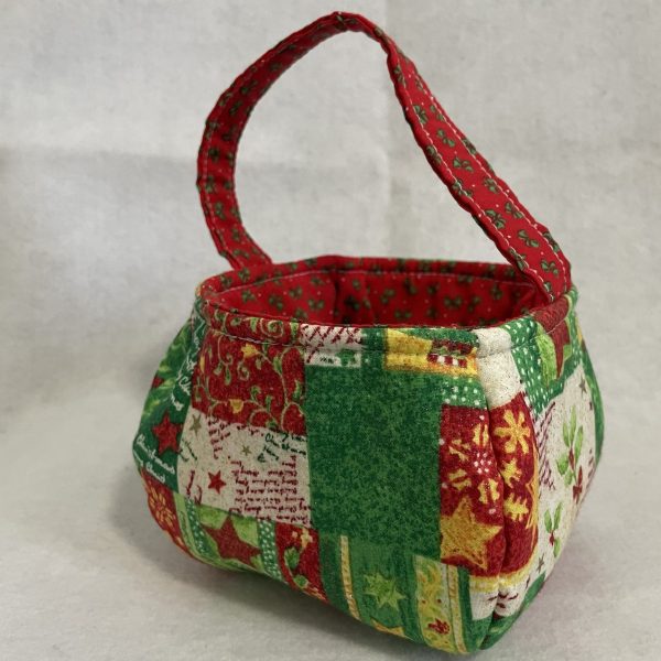 Canasta de tela hecha a mano