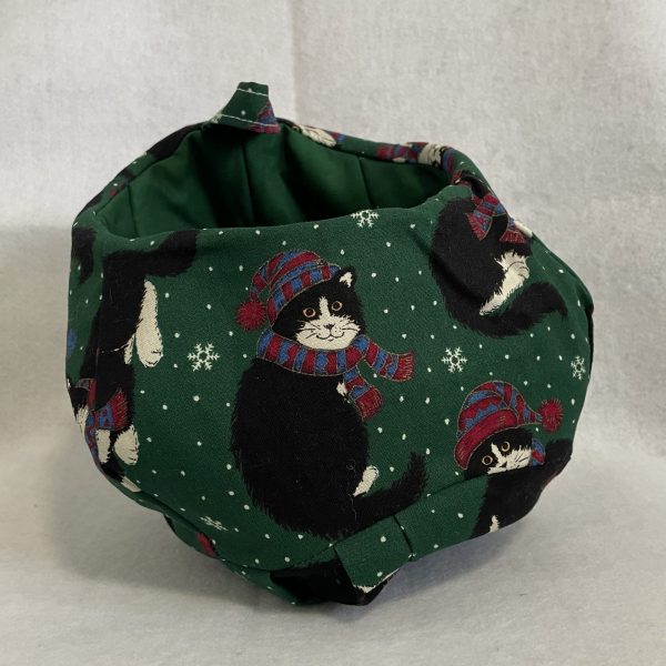 Canasta de tela hecha a mano