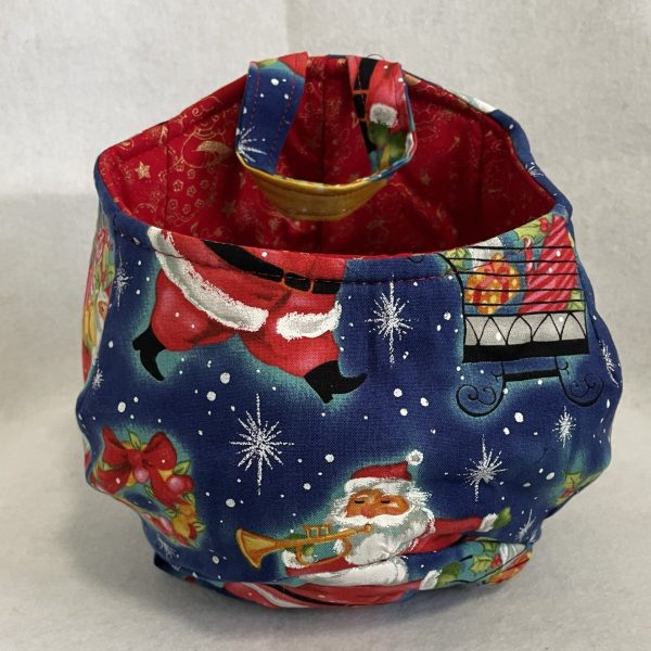 Canasta de tela hecha a mano