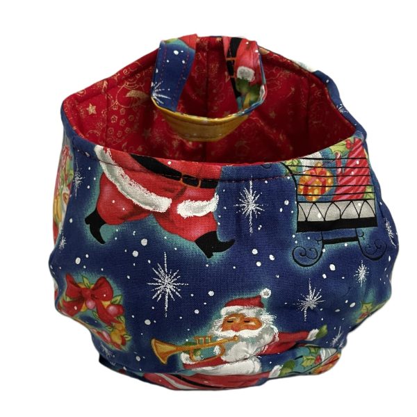 Canasta de tela hecha a mano