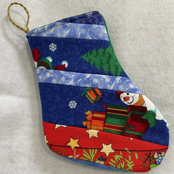 Botita navideña hecha a mano