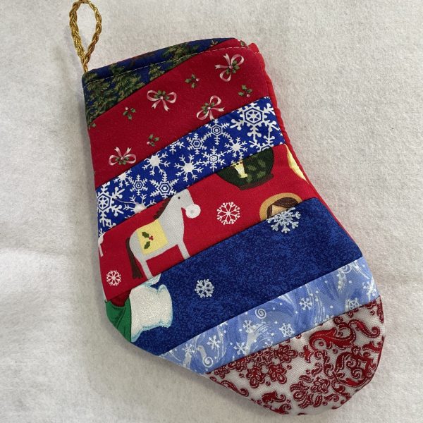 Botita navideña hecha a mano