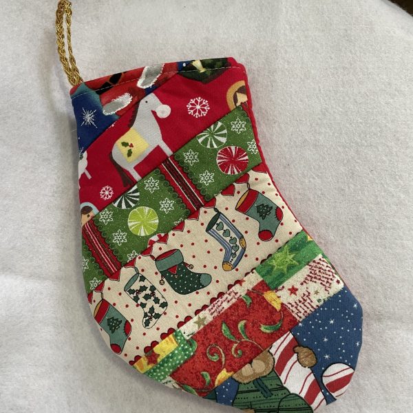 Botita navideña hecha a mano
