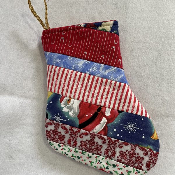 Botita navideña hecha a mano