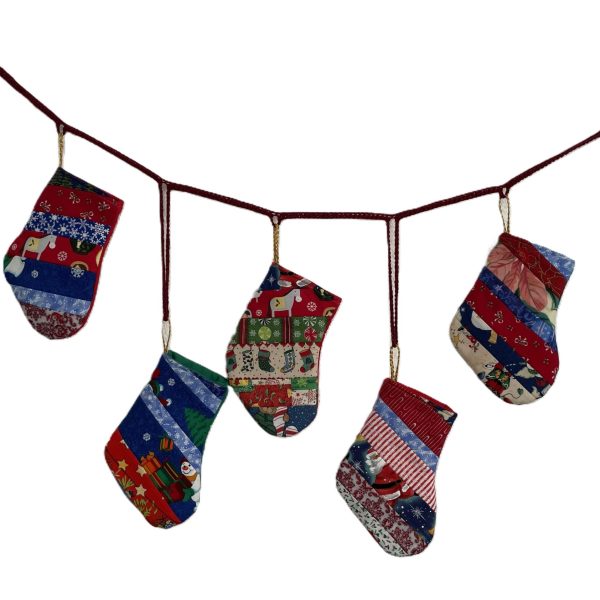 Colgante de botitas navideñas