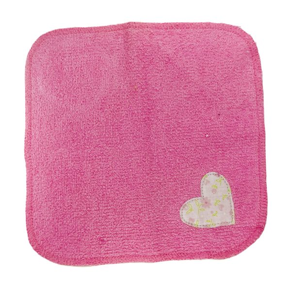 Toalla facial con aplicación de tela